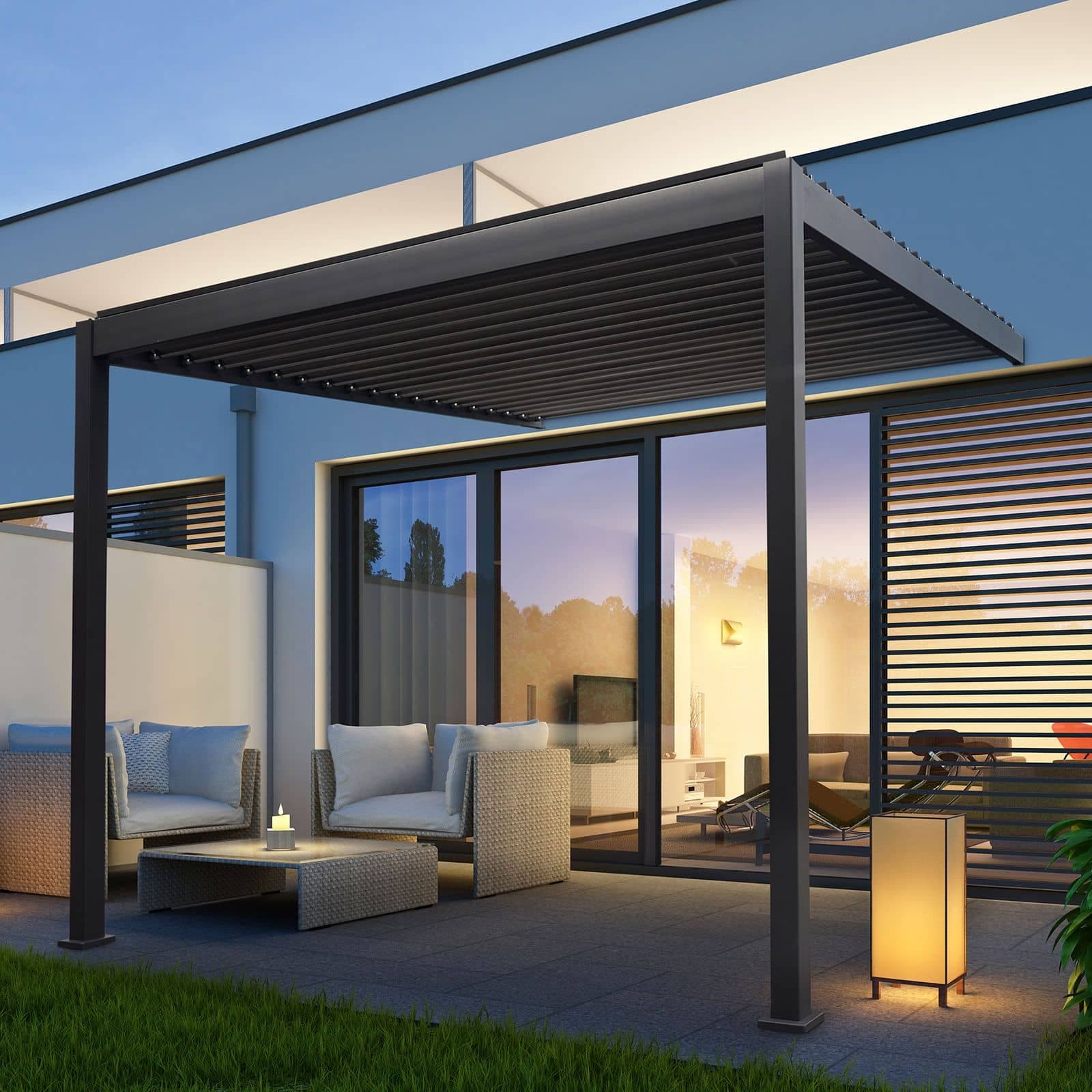 Aluminum pergola
