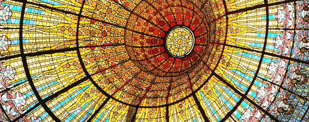 Stained glass ceiling