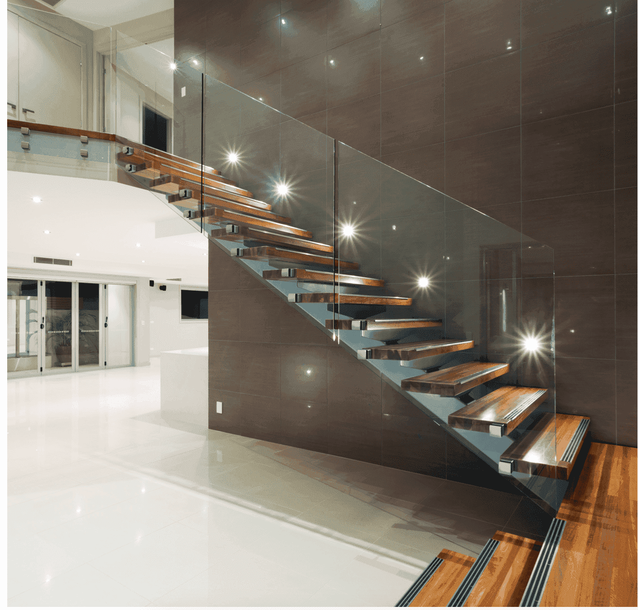 Glass Balustrade and SS Handrail